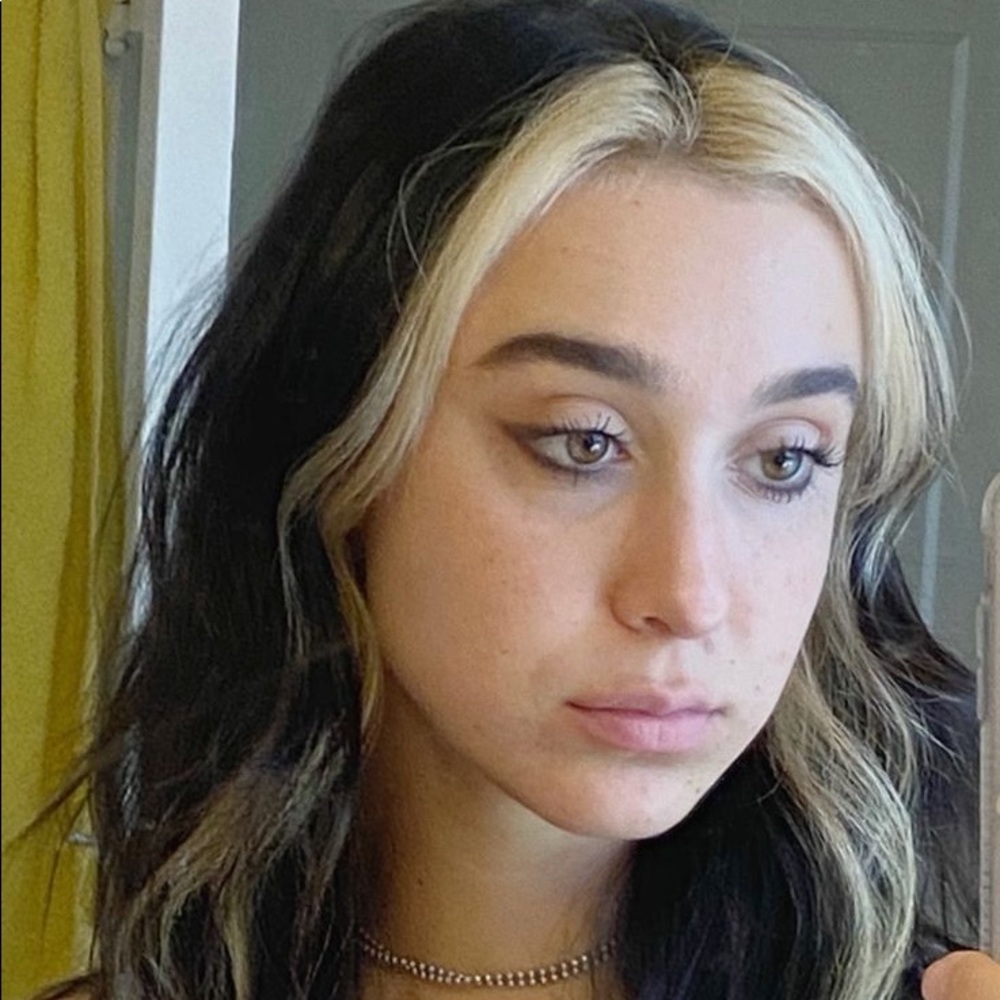 Black Hair With Blonde Highlight Full Wig